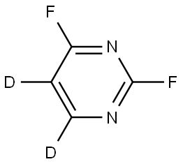 2,4-difluoropyrimidine-5,6-d2 Struktur