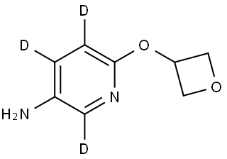 6-(oxetan-3-yloxy)pyridin-2,4,5-d3-3-amine Struktur