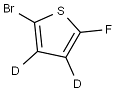 2-bromo-5-fluorothiophene-3,4-d2 Struktur