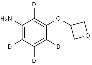 3-(oxetan-3-yloxy)benzen-2,4,5,6-d4-amine Struktur