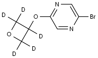 2-bromo-5-((oxetan-3-yl-d5)oxy)pyrazine Struktur