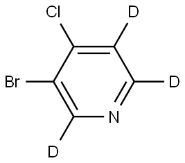 3-bromo-4-chloropyridine-2,5,6-d3 Struktur