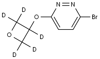 3-bromo-6-((oxetan-3-yl-d5)oxy)pyridazine Struktur