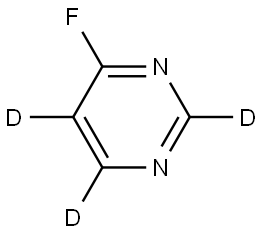 4-fluoropyrimidine-2,5,6-d3 Struktur