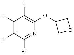 2-bromo-6-(oxetan-3-yloxy)pyridine-3,4,5-d3 Struktur