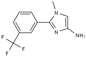 1-methyl-2-(3-(trifluoromethyl)phenyl)-1H-imidazol-4-amine Struktur