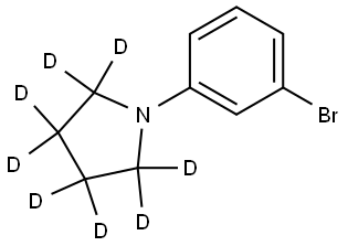 1-(3-bromophenyl)pyrrolidine-2,2,3,3,4,4,5,5-d8 Struktur