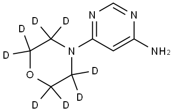 6-(morpholino-d8)pyrimidin-4-amine Struktur