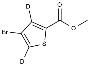 methyl 4-bromothiophene-2-carboxylate-3,5-d2 Struktur