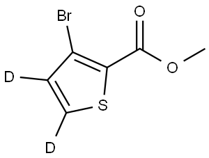 methyl 3-bromothiophene-2-carboxylate-4,5-d2 Struktur