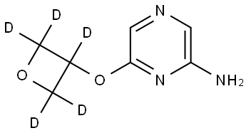 6-((oxetan-3-yl-d5)oxy)pyrazin-2-amine Struktur