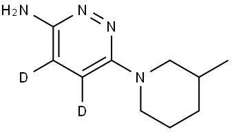 6-(3-methylpiperidin-1-yl)pyridazin-4,5-d2-3-amine Struktur