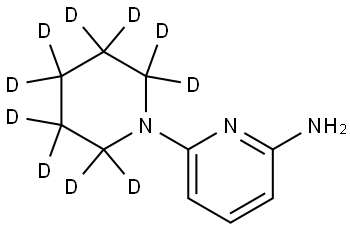 6-(piperidin-1-yl-d10)pyridin-2-amine Struktur