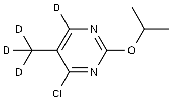 4-chloro-2-isopropoxy-5-(methyl-d3)pyrimidine-6-d Struktur