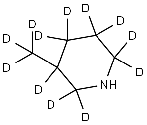 3-(methyl-d3)piperidine-2,2,3,4,4,5,5,6,6-d9 Struktur