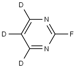 2-fluoropyrimidine-4,5,6-d3 Struktur