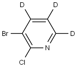 3-bromo-2-chloropyridine-4,5,6-d3 Struktur