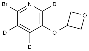 2-bromo-5-(oxetan-3-yloxy)pyridine-3,4,6-d3 Struktur