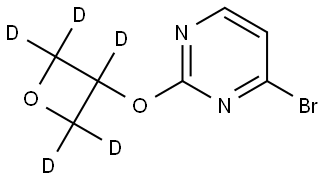 4-bromo-2-((oxetan-3-yl-d5)oxy)pyrimidine Struktur