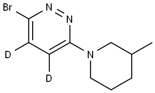 3-bromo-6-(3-methylpiperidin-1-yl)pyridazine-4,5-d2 Struktur