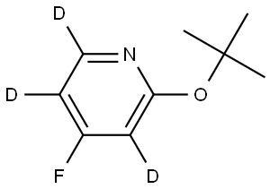 2-(tert-butoxy)-4-fluoropyridine-3,5,6-d3 Struktur