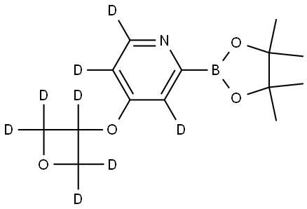 4-((oxetan-3-yl-d5)oxy)-2-(4,4,5,5-tetramethyl-1,3,2-dioxaborolan-2-yl)pyridine-3,5,6-d3 Struktur