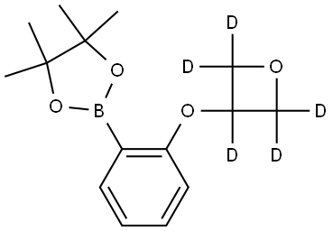 4,4,5,5-tetramethyl-2-(2-((oxetan-3-yl-d5)oxy)phenyl)-1,3,2-dioxaborolane Struktur