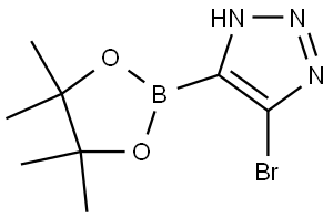 5-bromo-4-(4,4,5,5-tetramethyl-1,3,2-dioxaborolan-2-yl)-1H-1,2,3-triazole Struktur