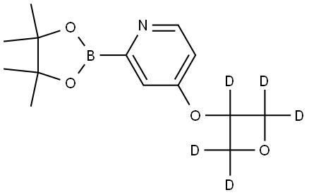 4-((oxetan-3-yl-d5)oxy)-2-(4,4,5,5-tetramethyl-1,3,2-dioxaborolan-2-yl)pyridine Struktur