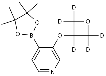 3-((oxetan-3-yl-d5)oxy)-4-(4,4,5,5-tetramethyl-1,3,2-dioxaborolan-2-yl)pyridine Struktur