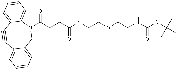 DBCO-PEG1-NH-Boc Struktur