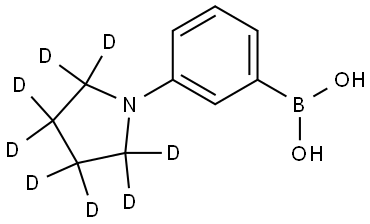 (3-(pyrrolidin-1-yl-d8)phenyl)boronic acid Struktur