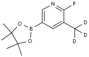 2-fluoro-3-(methyl-d3)-5-(4,4,5,5-tetramethyl-1,3,2-dioxaborolan-2-yl)pyridine Struktur