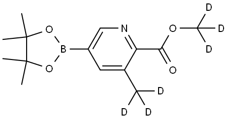 methyl-d3 3-(methyl-d3)-5-(4,4,5,5-tetramethyl-1,3,2-dioxaborolan-2-yl)picolinate Struktur