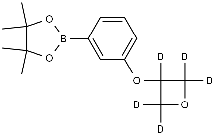 4,4,5,5-tetramethyl-2-(3-((oxetan-3-yl-d5)oxy)phenyl)-1,3,2-dioxaborolane Struktur