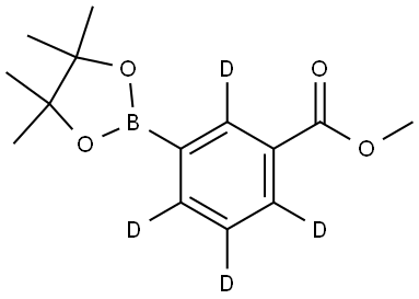 methyl 3-(4,4,5,5-tetramethyl-1,3,2-dioxaborolan-2-yl)benzoate-2,4,5,6-d4 Struktur