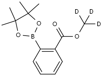 methyl-d3 2-(4,4,5,5-tetramethyl-1,3,2-dioxaborolan-2-yl)benzoate Struktur