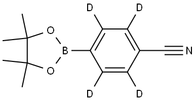 4-(4,4,5,5-tetramethyl-1,3,2-dioxaborolan-2-yl)benzonitrile-2,3,5,6-d4 Struktur