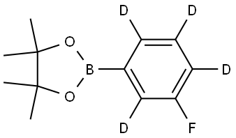 2-(3-fluorophenyl-2,4,5,6-d4)-4,4,5,5-tetramethyl-1,3,2-dioxaborolane Struktur