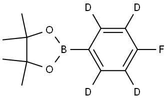 2-(4-fluorophenyl-2,3,5,6-d4)-4,4,5,5-tetramethyl-1,3,2-dioxaborolane Struktur