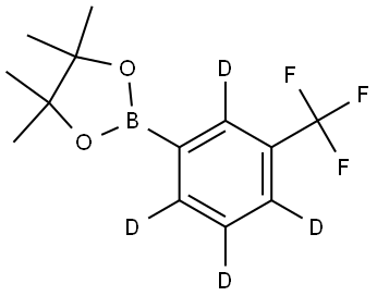 4,4,5,5-tetramethyl-2-(3-(trifluoromethyl)phenyl-2,4,5,6-d4)-1,3,2-dioxaborolane Struktur