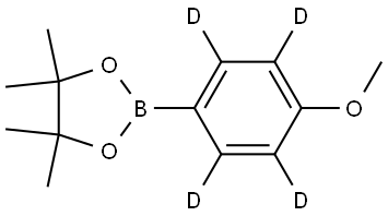 2-(4-methoxyphenyl-2,3,5,6-d4)-4,4,5,5-tetramethyl-1,3,2-dioxaborolane Struktur