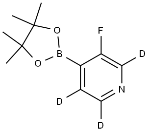 3-fluoro-4-(4,4,5,5-tetramethyl-1,3,2-dioxaborolan-2-yl)pyridine-2,5,6-d3 Struktur