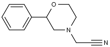 2-Phenyl-4-morpholineacetonitrile Struktur