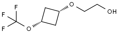 2-[[cis-3-(Trifluoromethoxy)cyclobutyl]oxy]ethanol Struktur