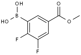 2,3-Difluoro-5-(methoxycarbonyl)phenylboronic acid Struktur