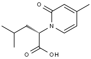 (S)-4-methyl-2-(4-methyl-2-oxopyridin-1(2H)-yl)pentanoic acid Struktur