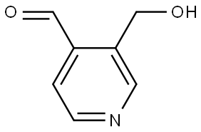 4-Pyridinecarboxaldehyde, 3-(hydroxymethyl)- Struktur