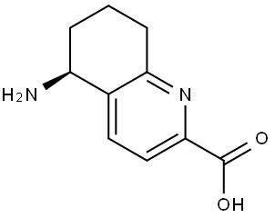 (S)-5-Amino-5,6,7,8-tetrahydro-2-quinolinecarboxylic acid Struktur