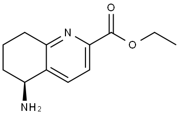 Ethyl (S)-5-amino-5,6,7,8-tetrahydro-2-quinolinecarboxylate Struktur